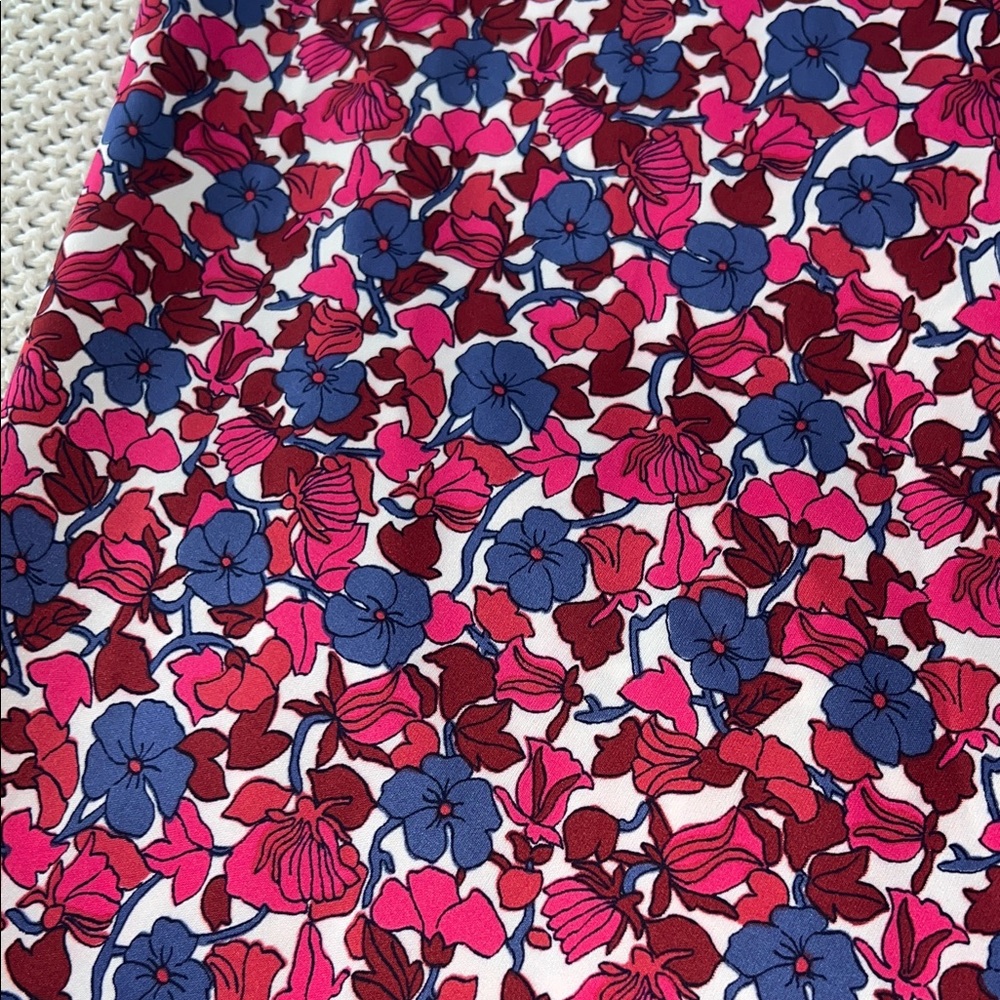 J. Crew Floral Midi Skirt - Gwyneth slip skirt in berry floral - Picture 4 of 10